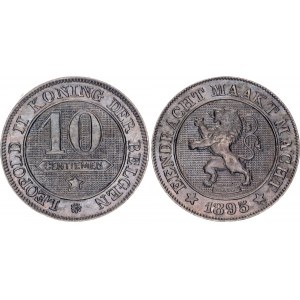 Belgium 10 Centimes 1895