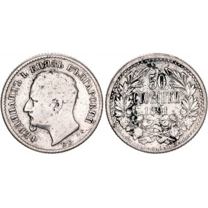 Bulgaria 50 Stotinki 1891 KB