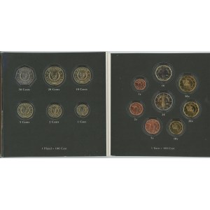 Cyprus Coin Set of 14 Coins 2004 - 2008 Switching to Euro
