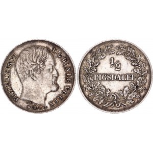 Denmark 1/2 Rigsdaler 1855 VS