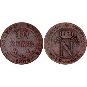 France 10 Centimes 1808 A