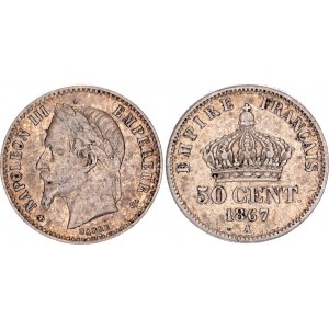 France 50 Centimes 1867 A