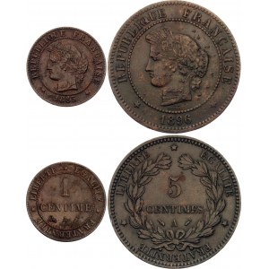 France 1 - 5 Centimes 1885 - 1896 A