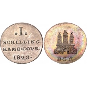German States Hamburg 1 Schilling 1823 HSK