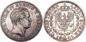 German States Prussia 1/6 Taler 1849 A