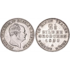 German States Prussia 2-1/2 Silber Groschen 1855 A