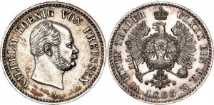 German States Prussia 1/6 Taler 1863 A