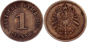 Germany - Empire 1 Pfennig 1875 A