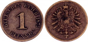 Germany - Empire 1 Pfennig 1875 G
