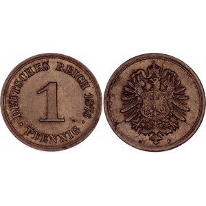 Germany - Empire 1 Pfennig 1876 F