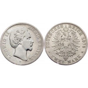 Germany - Empire Bavaria 2 Mark 1876 D