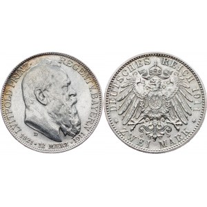 Germany - Empire Bavaria 2 Mark 1911 D