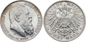 Germany - Empire Bavaria 2 Mark 1911 D