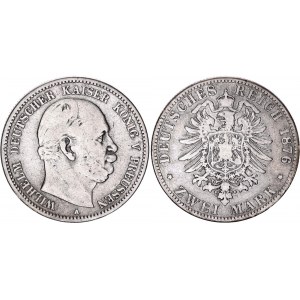 Germany - Empire Prussia 2 Mark 1876 A