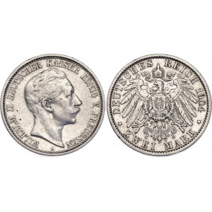 Germany - Empire Prussia 2 Mark 1904 A