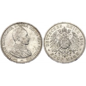 Germany - Empire Prussia 5 Mark 1914 A