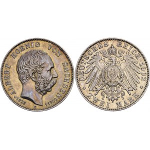 Germany - Empire Saxony-Albertine 2 Mark 1902 E