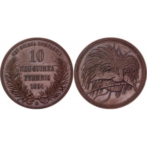 German New Guinea 10 Pfennig 1894 A