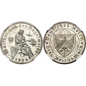 Germany - Weimar Republic 3 Reichsmark 1930 A NGC PF63