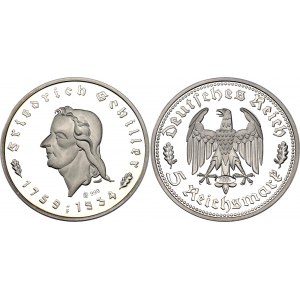 Germany - Third Reich 5 Reichsmark 1934 (2004) F Restrike