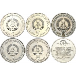 Germany - DDR 6 x 5 Mark 1972 - 1989 A