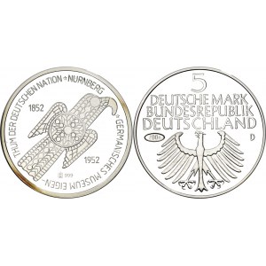 Germany - FRG 5 Deutsche Mark 1952 (2004) Restrike