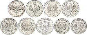 Germany - FRG Lot of 9 Coins 1967 - 1986