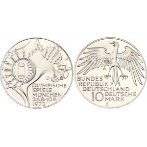 Germany - FRG 10 Deutsche Mark 1972 J