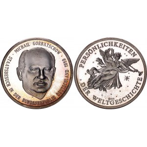 Germany - FRG Silver Medal Mikhail Gorbachev's Visit to the Federal Republic of Germany 1989
