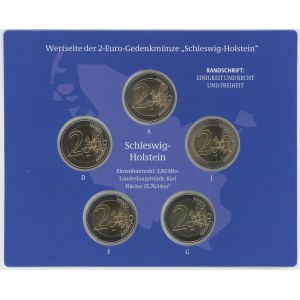 Germany - FRG Annual Coin Set of 5 x 2 Euro 2006