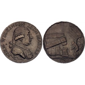 Great Britain Warwickshire Wilkinson Token Half Penny 1795