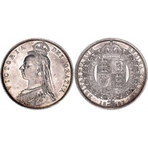 Great Britain 1/2 Crown 1887