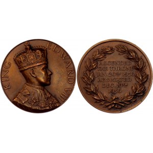 Great Britain Bronze Medal Abdication of Edward VIII from the Throne 1936