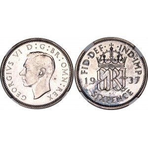Great Britain 6 Pence 1937 NGC PF65