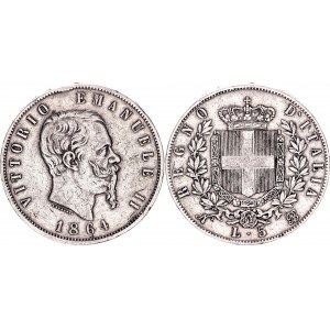 Italy 5 Lire 1864 N BN