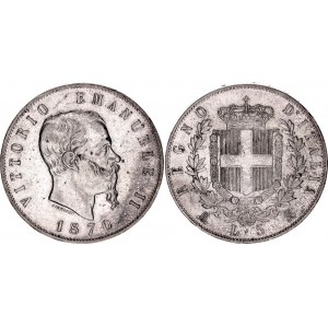 Italy 5 Lire 1870 M BN