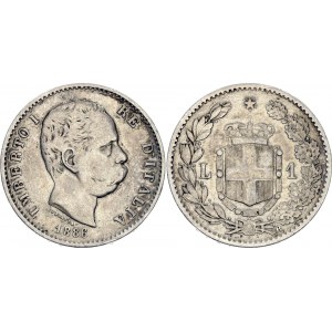 Italy 1 Lira 1886 R