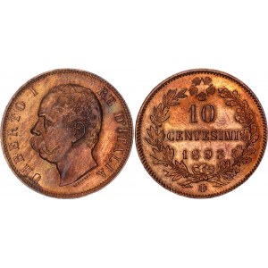 Italy 10 Centesimi 1893 BI