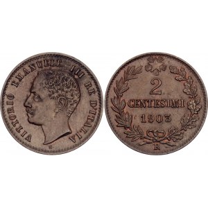 Italy 2 Centesimi 1903 R