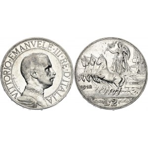 Italy 2 Lire 1912 R