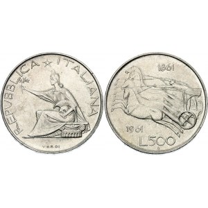 Italy 500 Lire 1961 R
