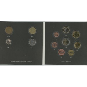 Luxembourg Coin Set of 12 Coins 1980 - 2002 Switching to Euro