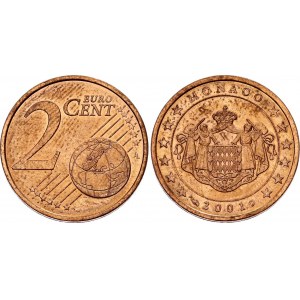 Monaco 2 Euro Cents 2001