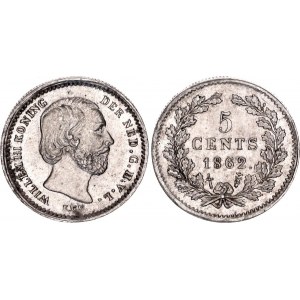 Netherlands 5 Cents 1862