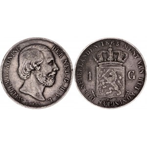 Netherlands 1 Gulden 1865