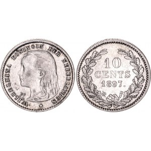 Netherlands 10 Cents 1897