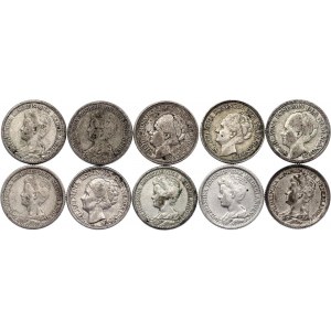 Netherlands 10 x 25 Cents 1911 - 1940