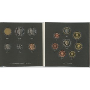 Netherlands Coin Set of 14 Coins 1990 - 2000 Switching to Euro