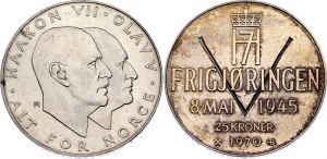 Norway 25 Kroner 1970