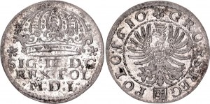 Polish - Lithuanian Commonwealth 1 Groschen / 1 Grosz 1610